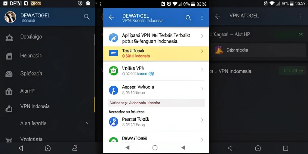 Tampilan antarmuka aplikasi DEWATOGEL yang intuitif dan sederhana.