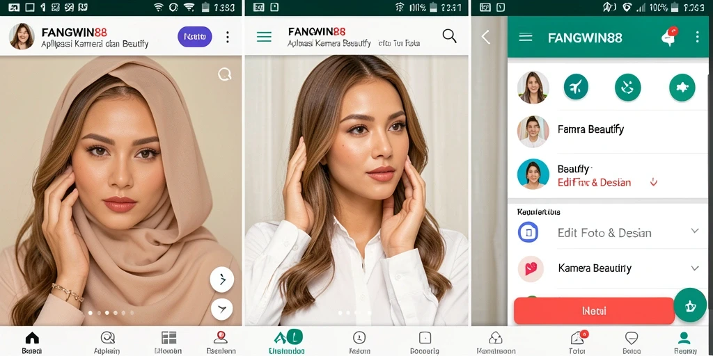 Tampilan antarmuka aplikasi FANGWIN88 yang menarik dan fungsional.