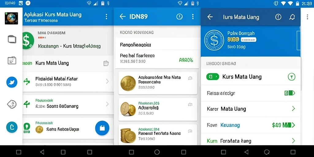 Antarmuka IDN89 yang intuitif dan informatif untuk Kurs Mata Uang.