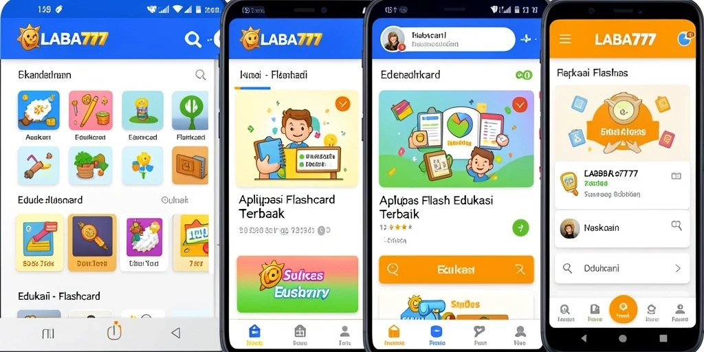 Tampilan antarmuka LABA777 dengan berbagai pilihan Flashcard yang menarik.